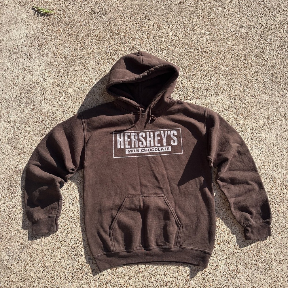 Brown Hershey’s Chocolate Hoodie Size Small Cotton